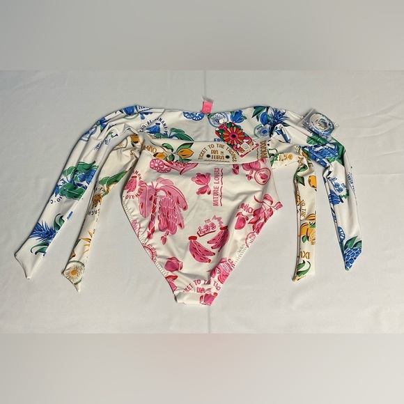 NWT Farm Rio Strapless One-Piece Swimsuit - Picture 5 of 6